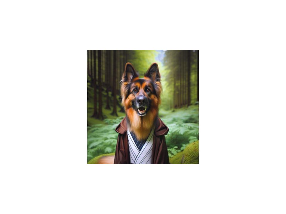 German Shepherd Forest Knight