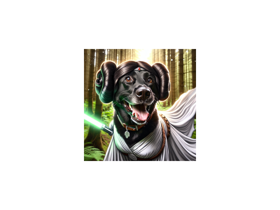 Black Lab Galaxy Princess