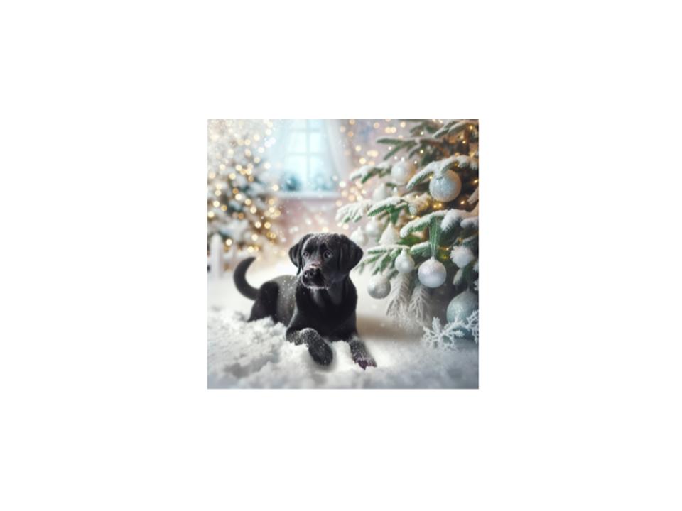 Black Lab Puppy Holiday