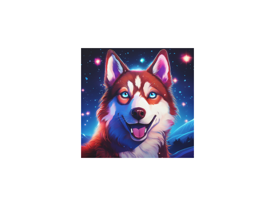 Eskimo Husky Stary Night