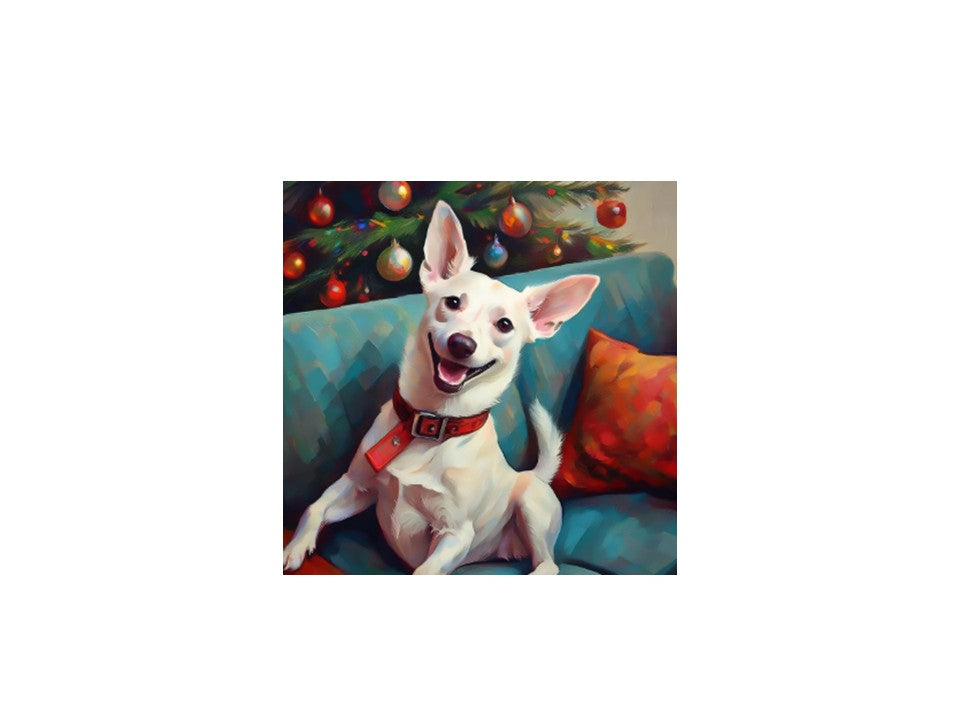 White Corgi Holiday II