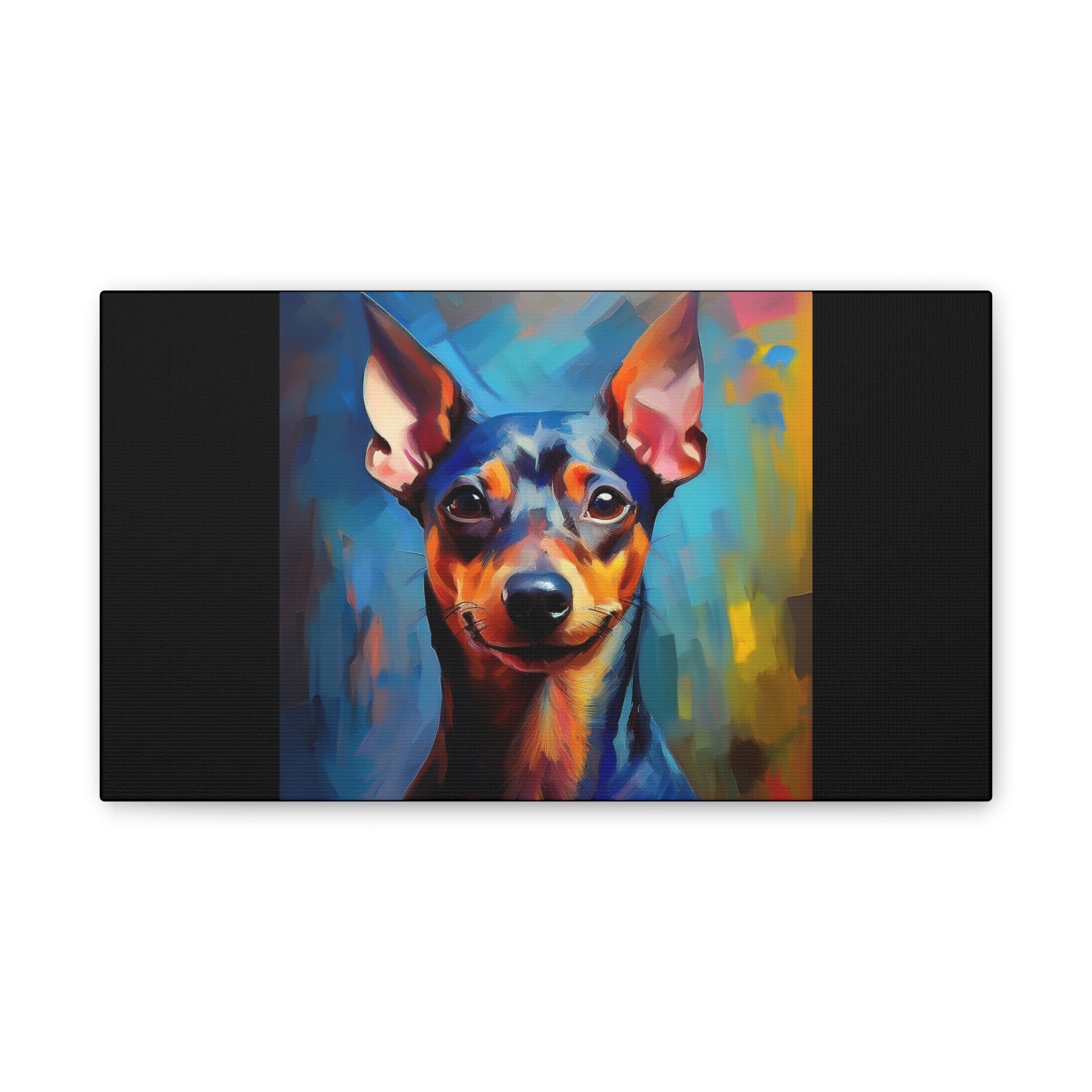 Miniature Pinscher Canvas Stretched, 0.75"