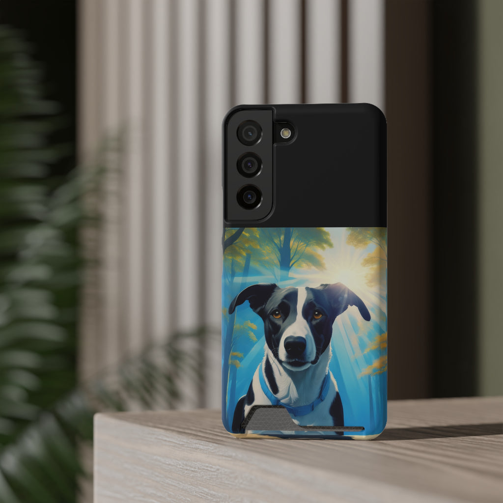 Coonhound Forest Phone Case with Card Holder