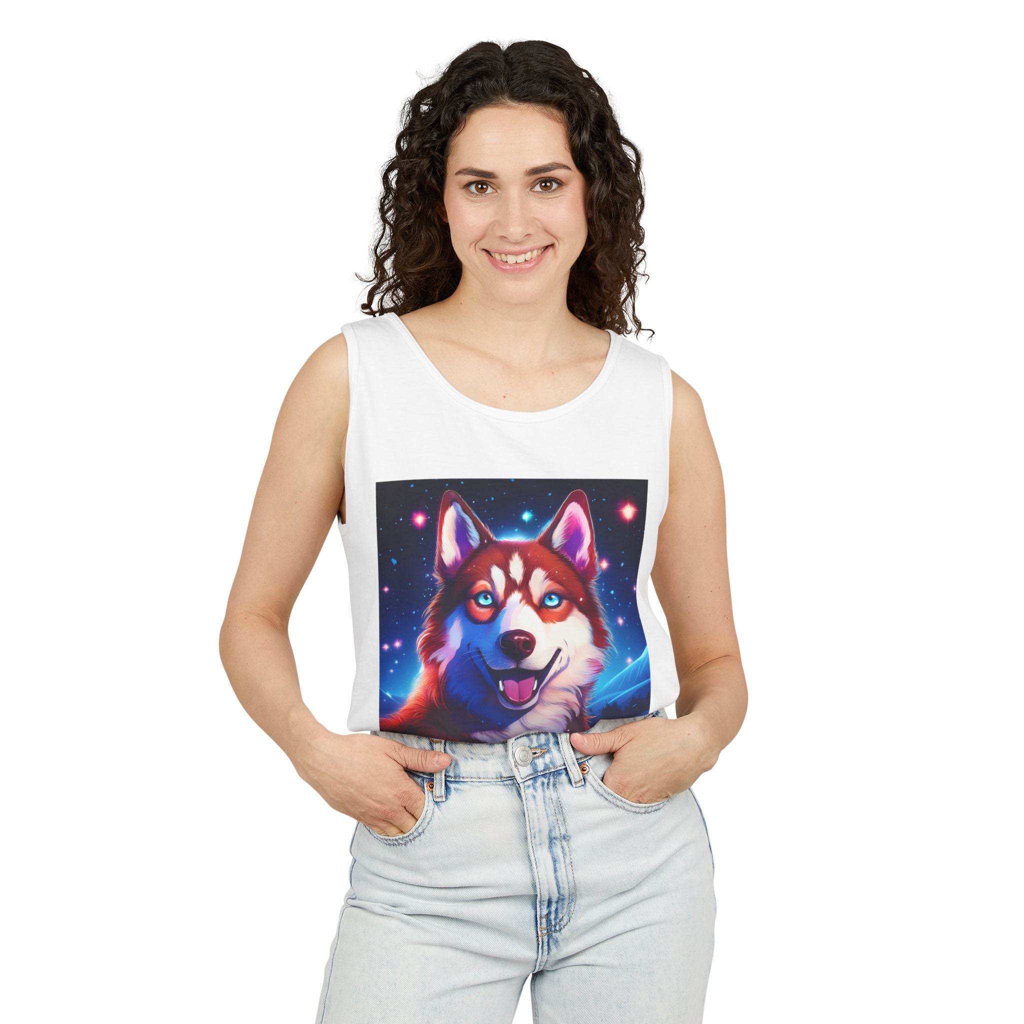 Eskimo Husky Unisex Tank Top