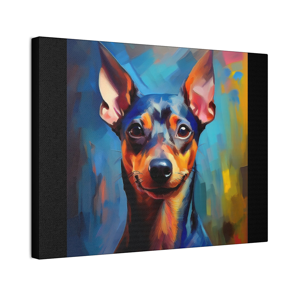 Miniature Pinscher Canvas Stretched, 0.75"