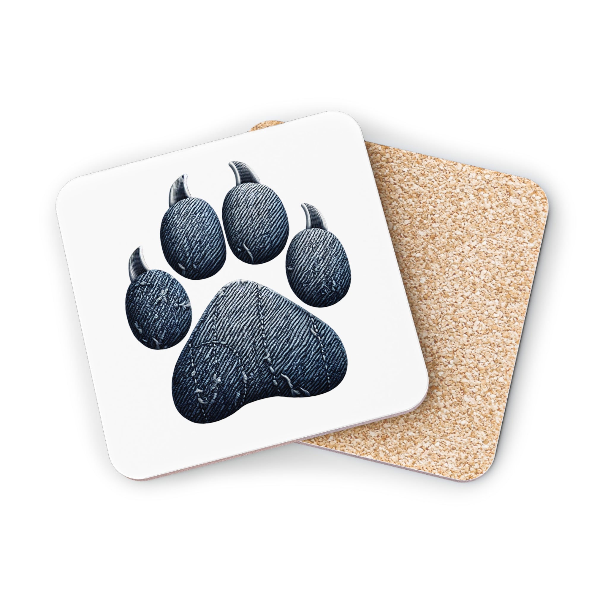 Denim Paw Coasters