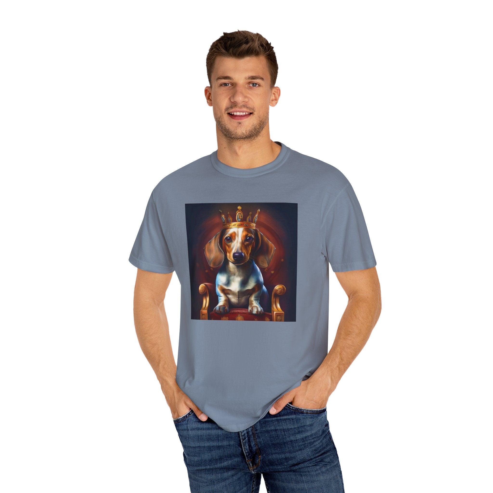 Dachshund Royal Unisex Garment-Dyed T-shirt