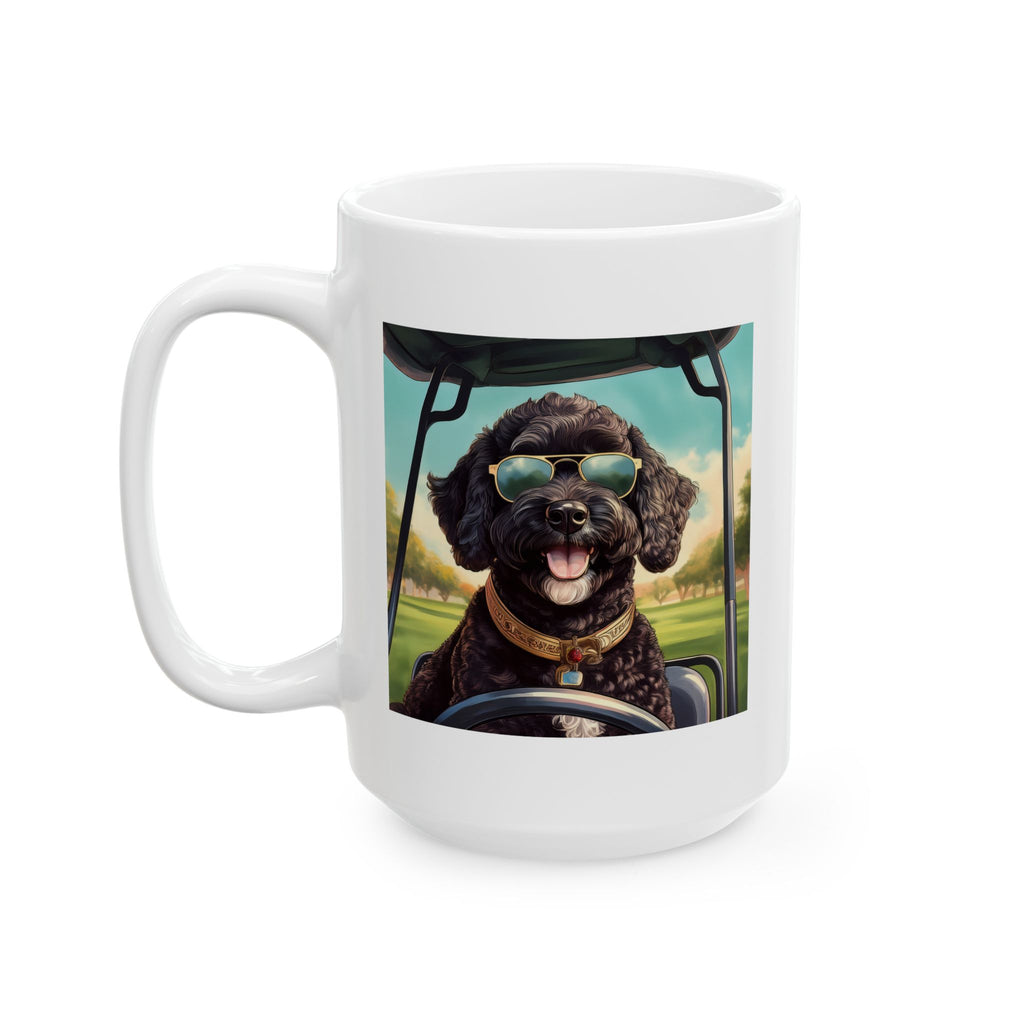 Doodle Golf Cart Ceramic Mug, (11oz, 15oz)