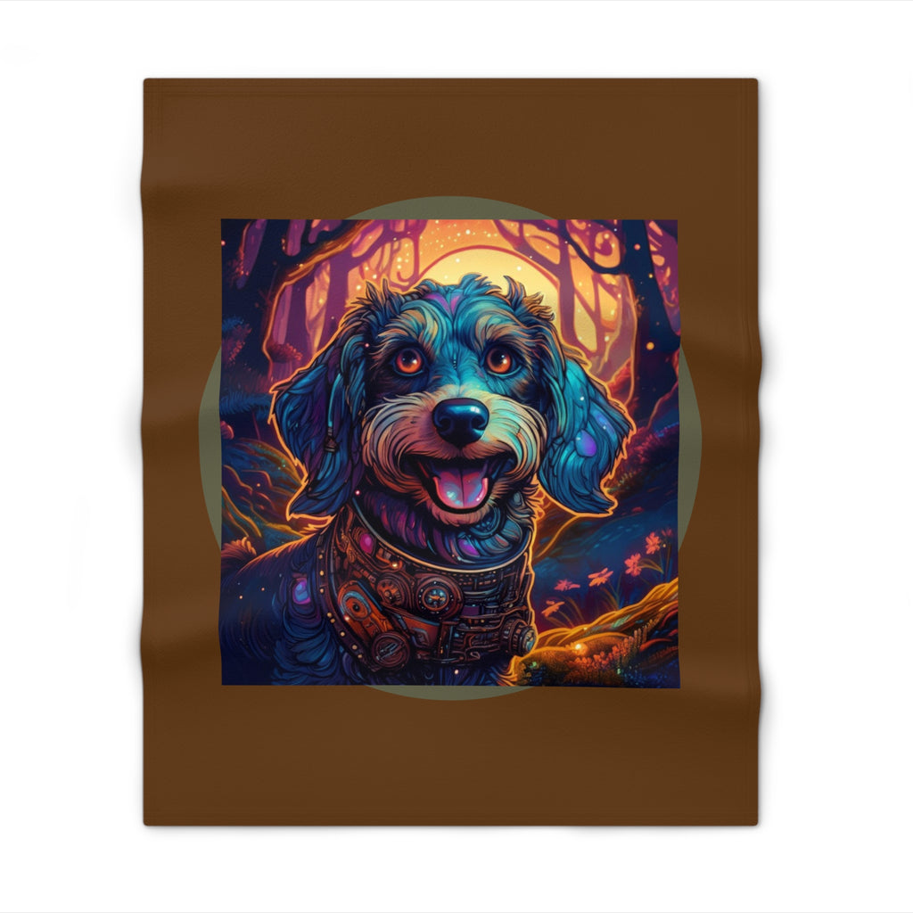 Steampunk Dachshund Throw Blanket