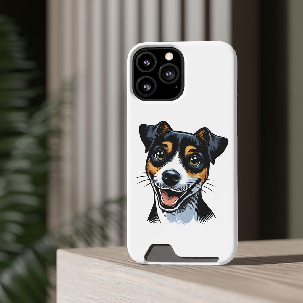 Jack Russel Phone Case with Card Holder