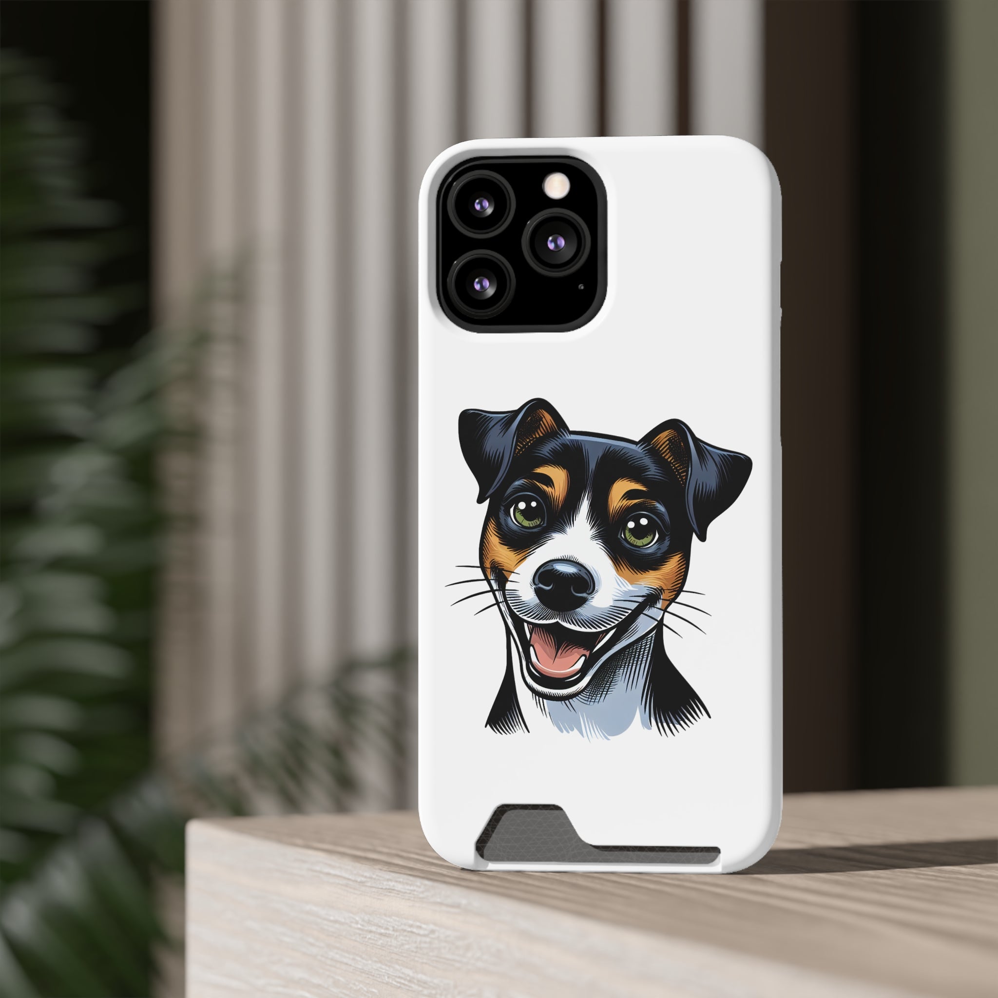 Jack Russel Phone Case with Card Holder