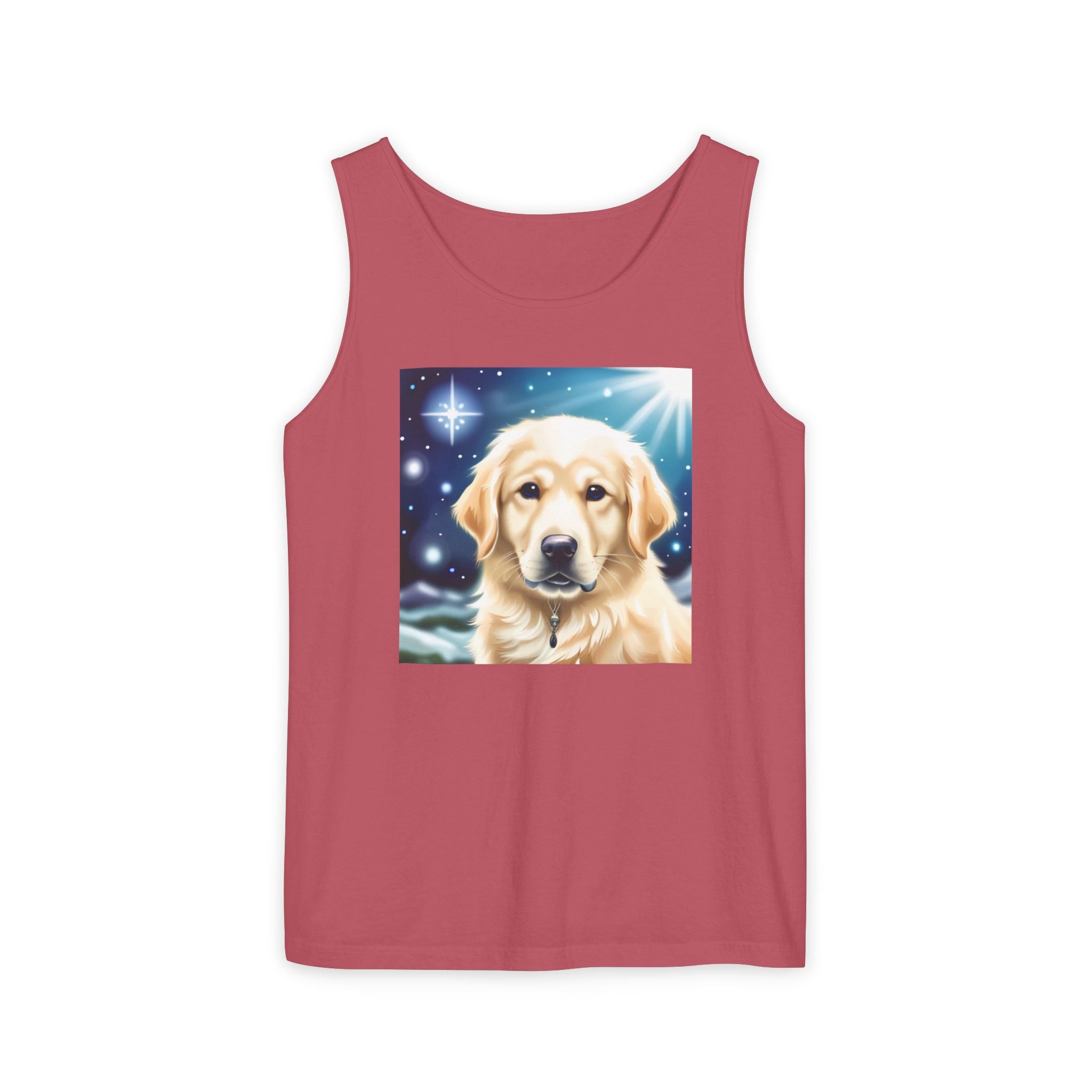 Golden Retriever Stary Night Unisex Tank Top