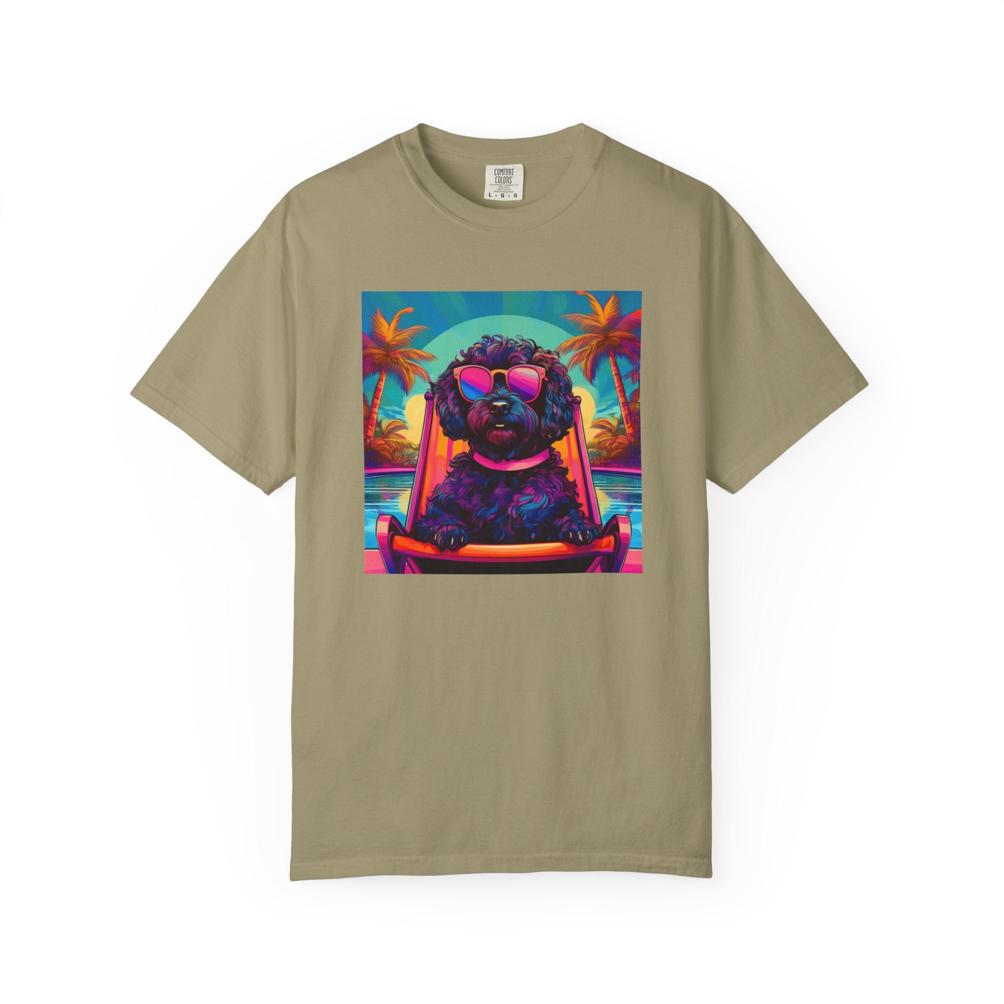 Doodle Poolside Unisex Garment-Dyed T-shirt