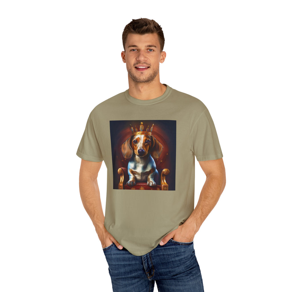 Dachshund Royal Unisex Garment-Dyed T-shirt
