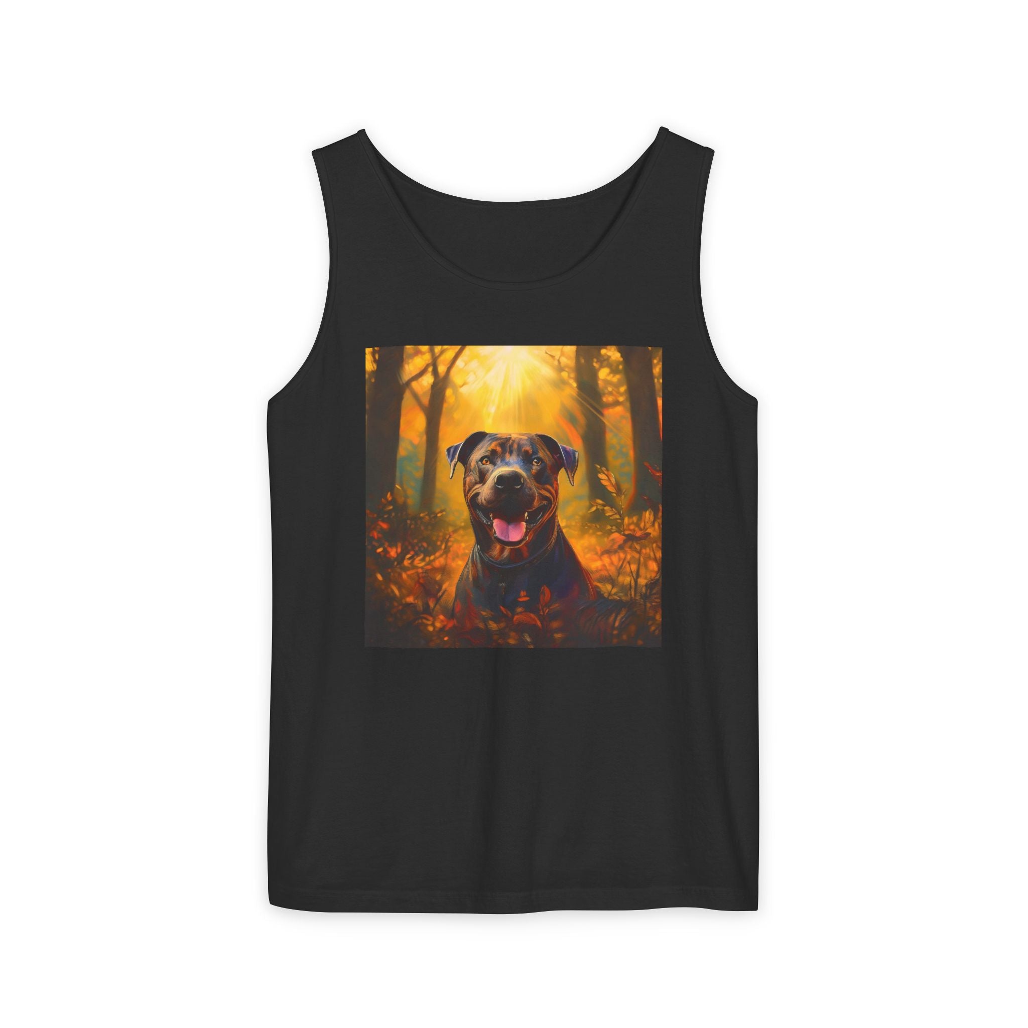 Pit Bull Brindle Autumn Unisex Tank Top