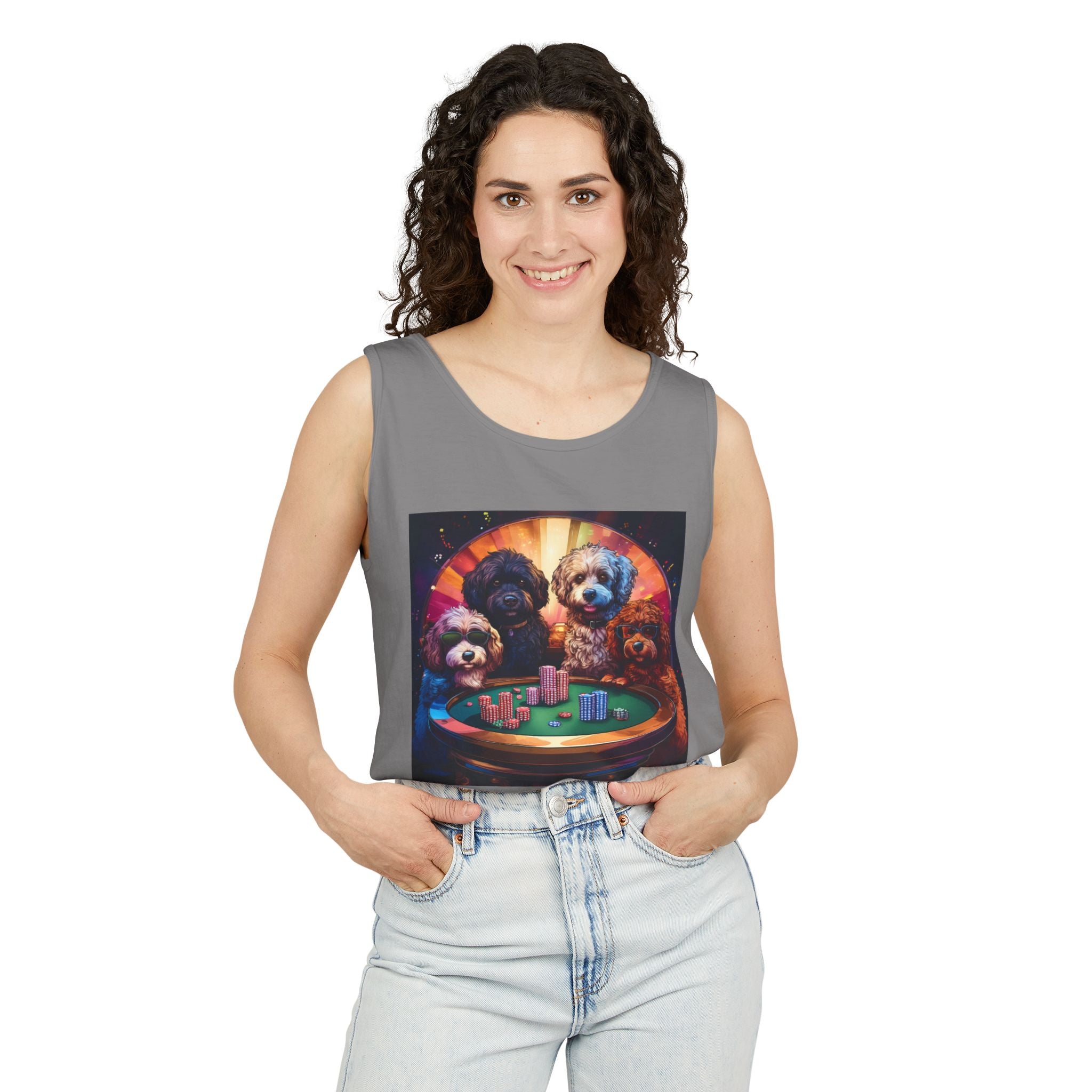Doodle Poker Game Tank Top