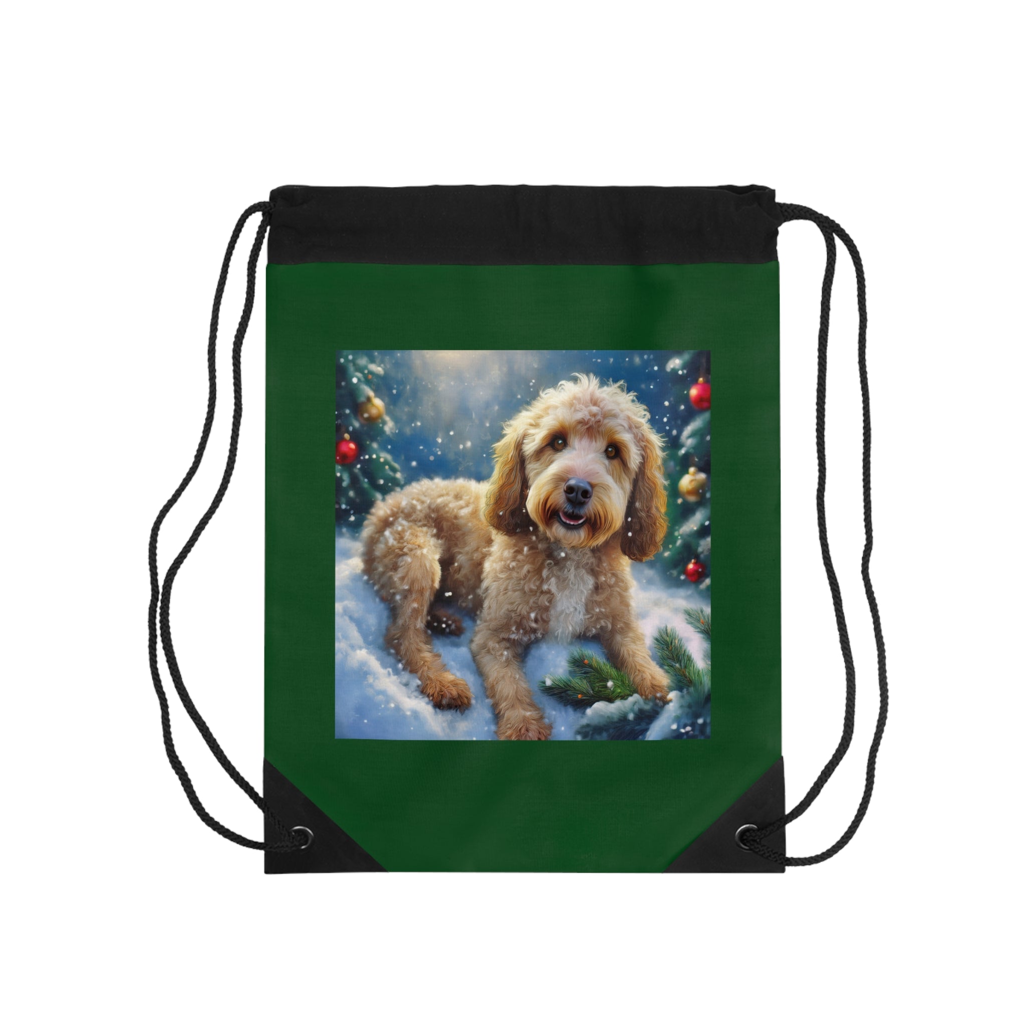 Doodle Holiday Drawstring Bag