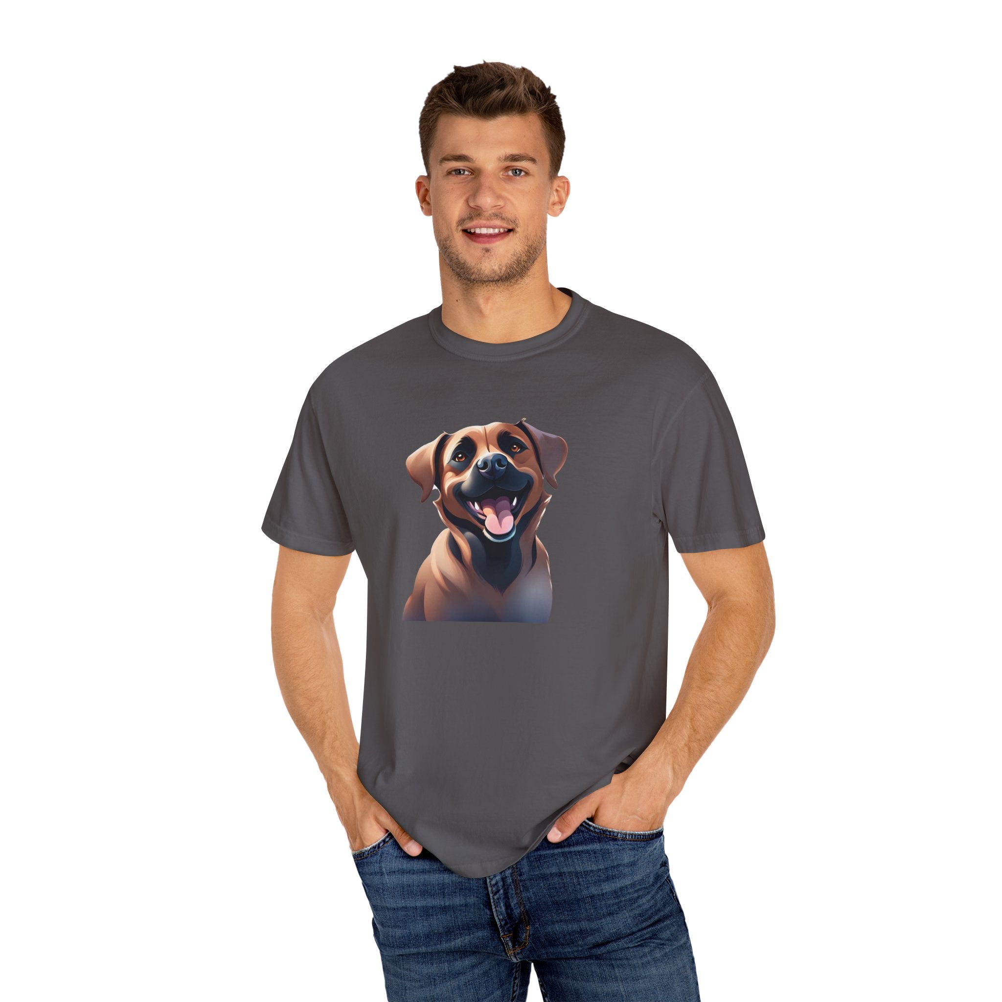 Black Mouth Cur Garment-Dyed T-shirt