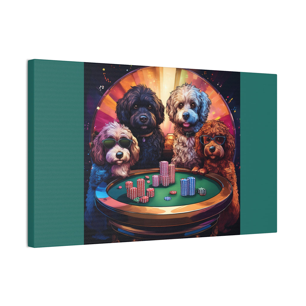 Doodle Poker Game Canvas Painting