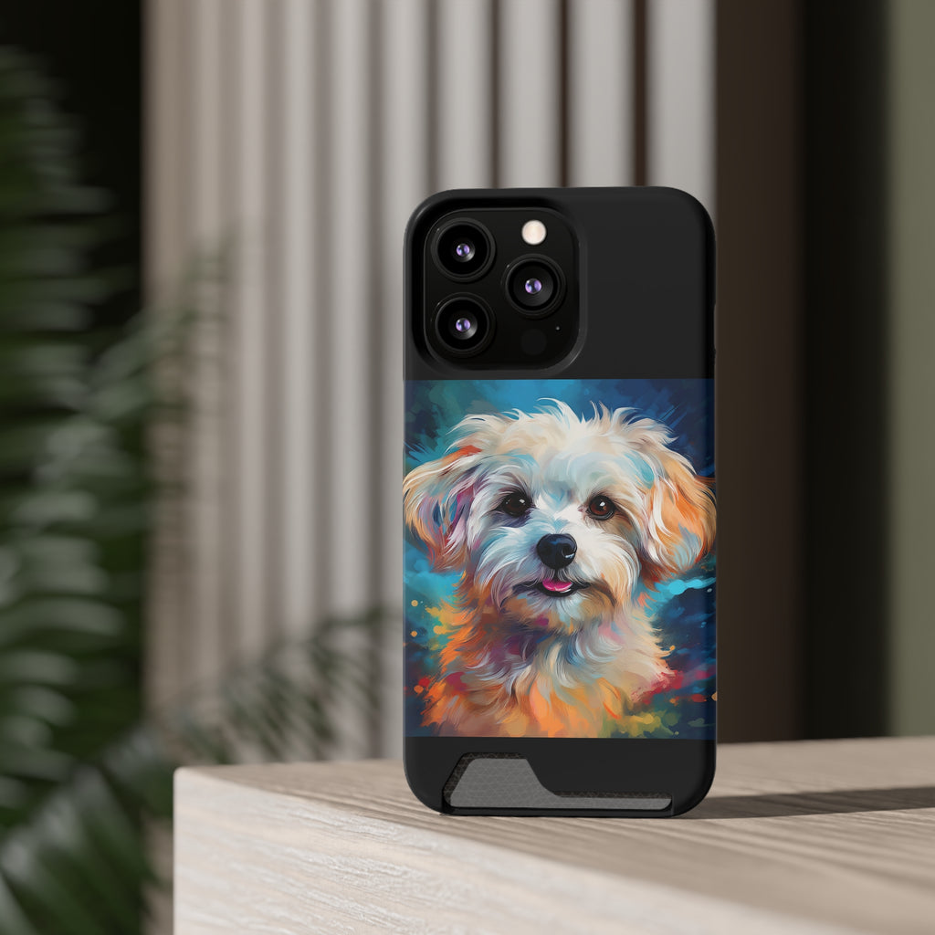 Maltese Phone Case with Card Holder