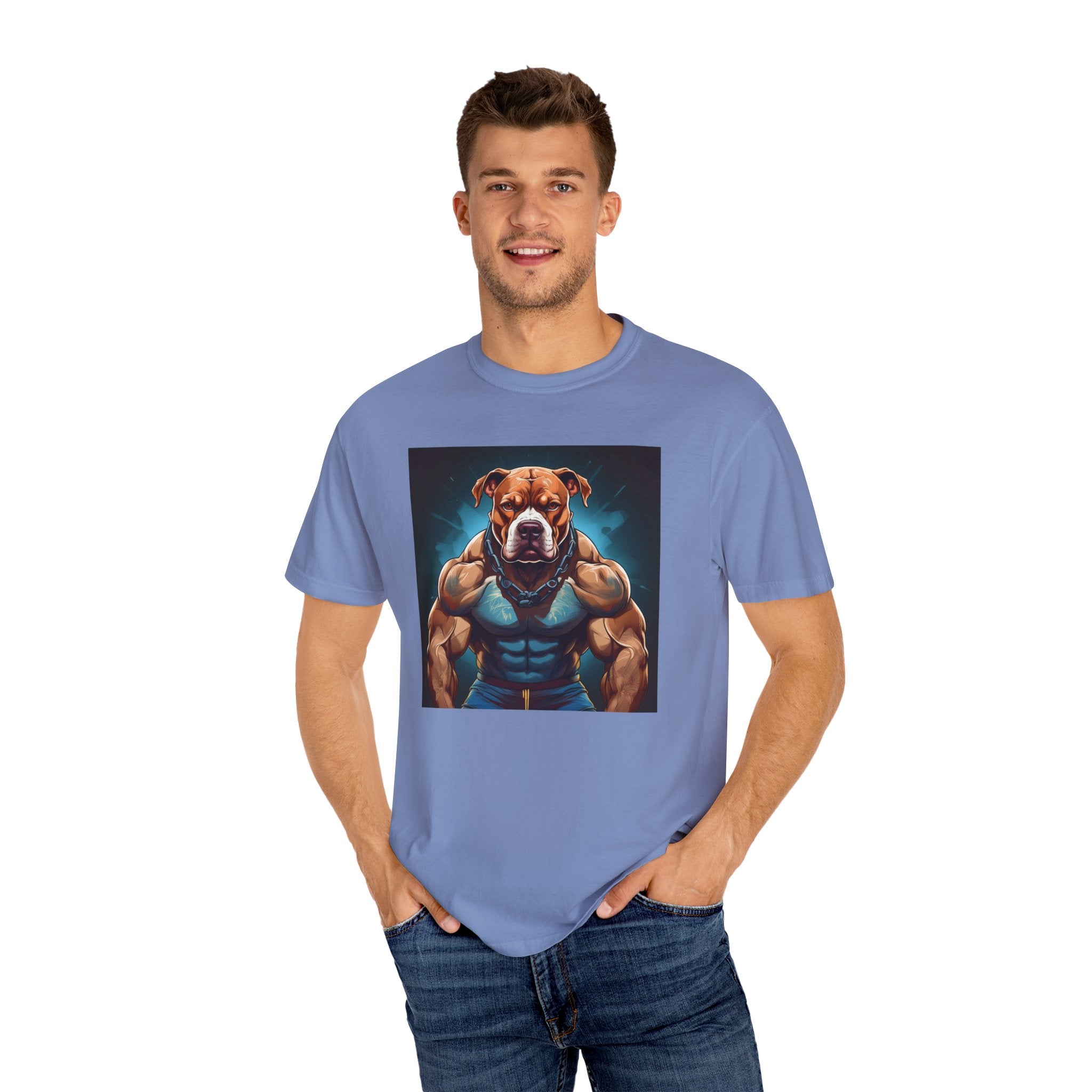 Pitbull Body Builder Unisex Garment-Dyed T-shirt