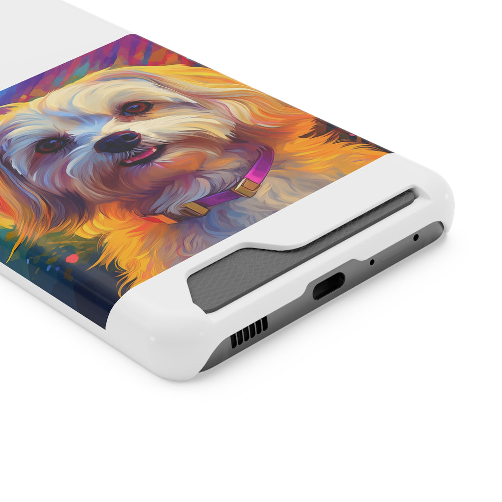 Havanese Phone Case with Card Holder