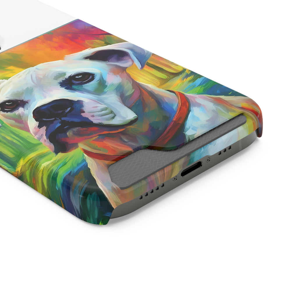 Boxer Rainbow Sky Phone Case with Card Holder