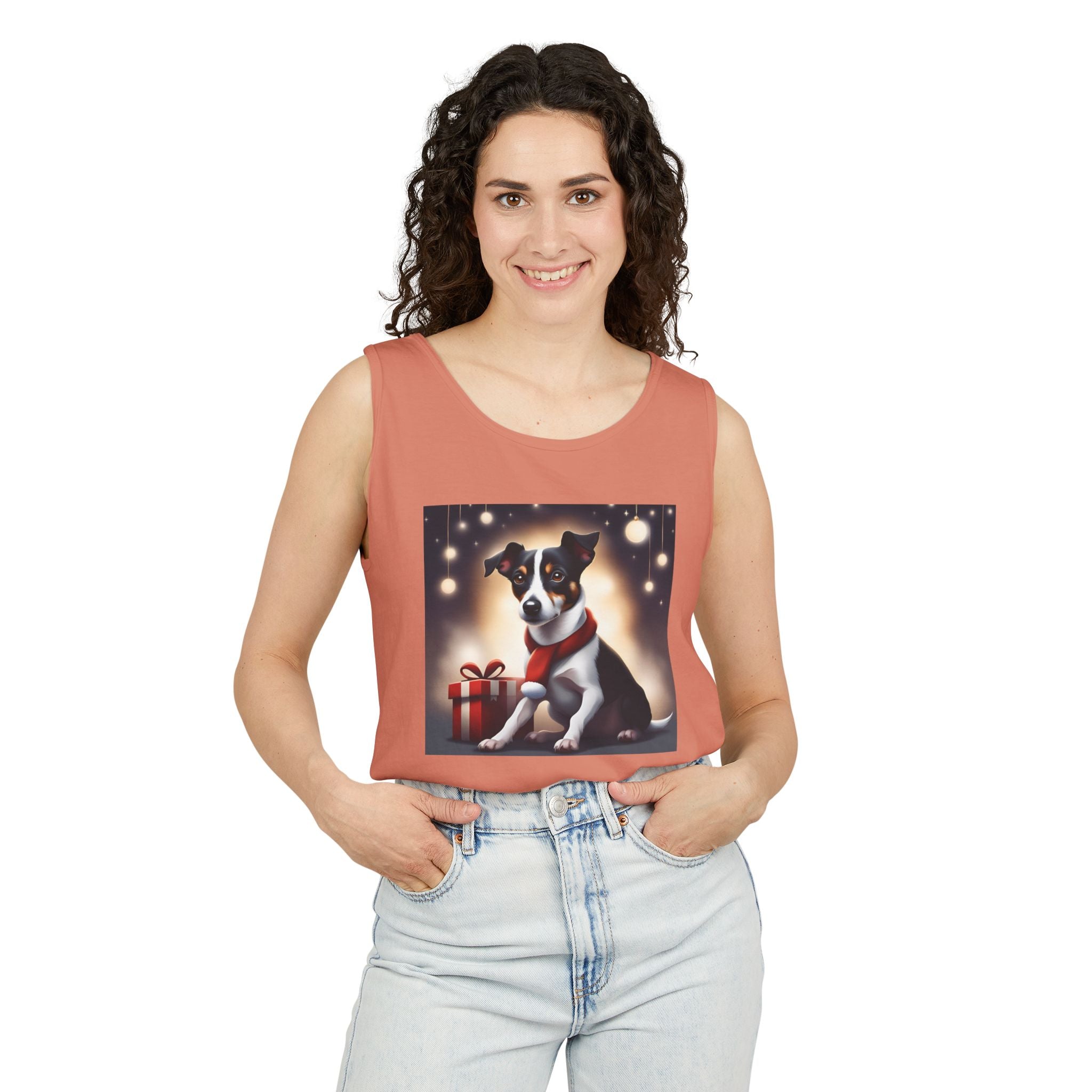 Jack Russel Holiday Unisex Tank Top