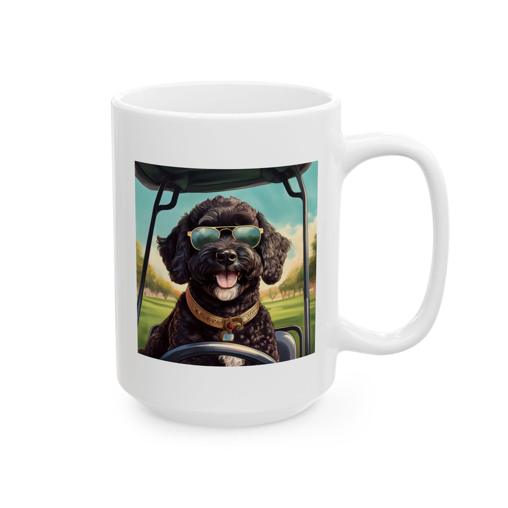 Doodle Golf Cart Ceramic Mug, (11oz, 15oz)