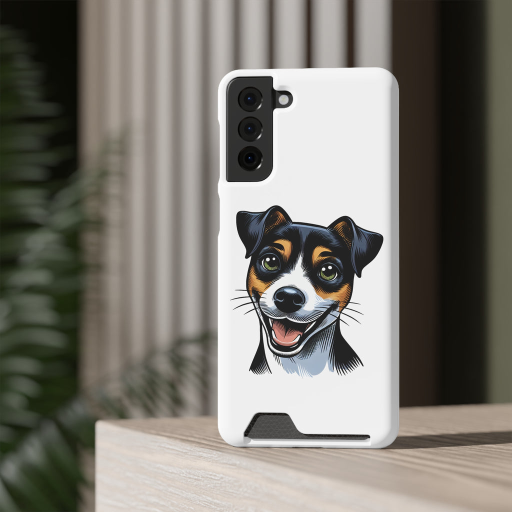 Jack Russel Phone Case with Card Holder