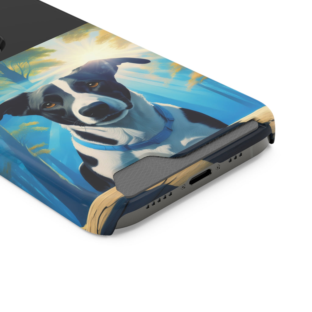 Coonhound Forest Phone Case with Card Holder