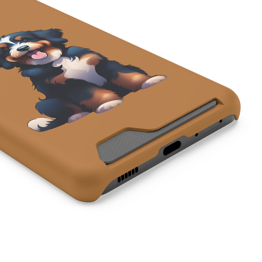 Bernie doodle Phone Case with Card Holder