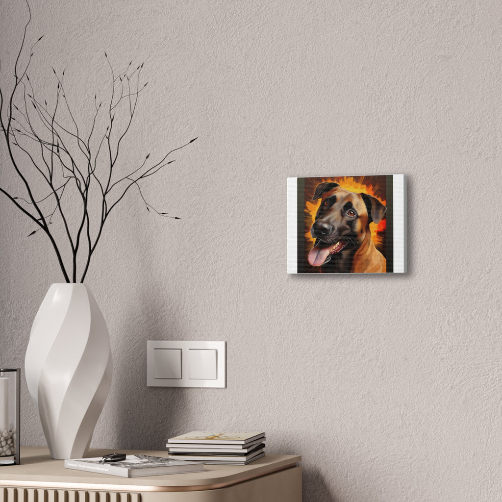 Belgian Malinois Shepherd Canvas Stretched, 0.75"