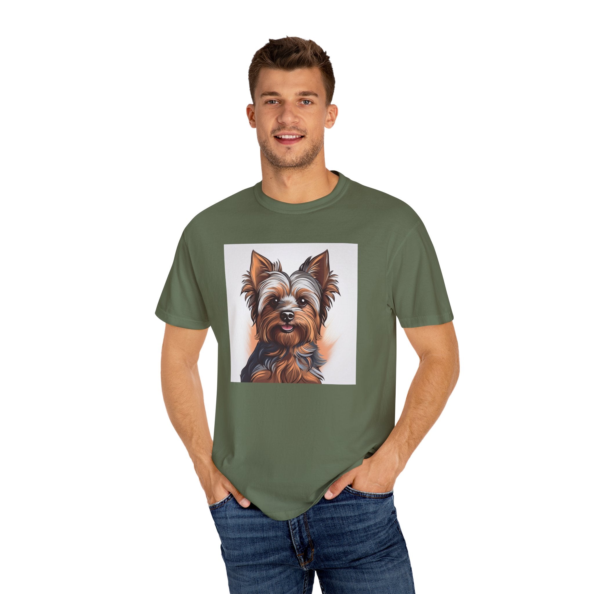 Yorkie Unisex Garment-Dyed T-shirt