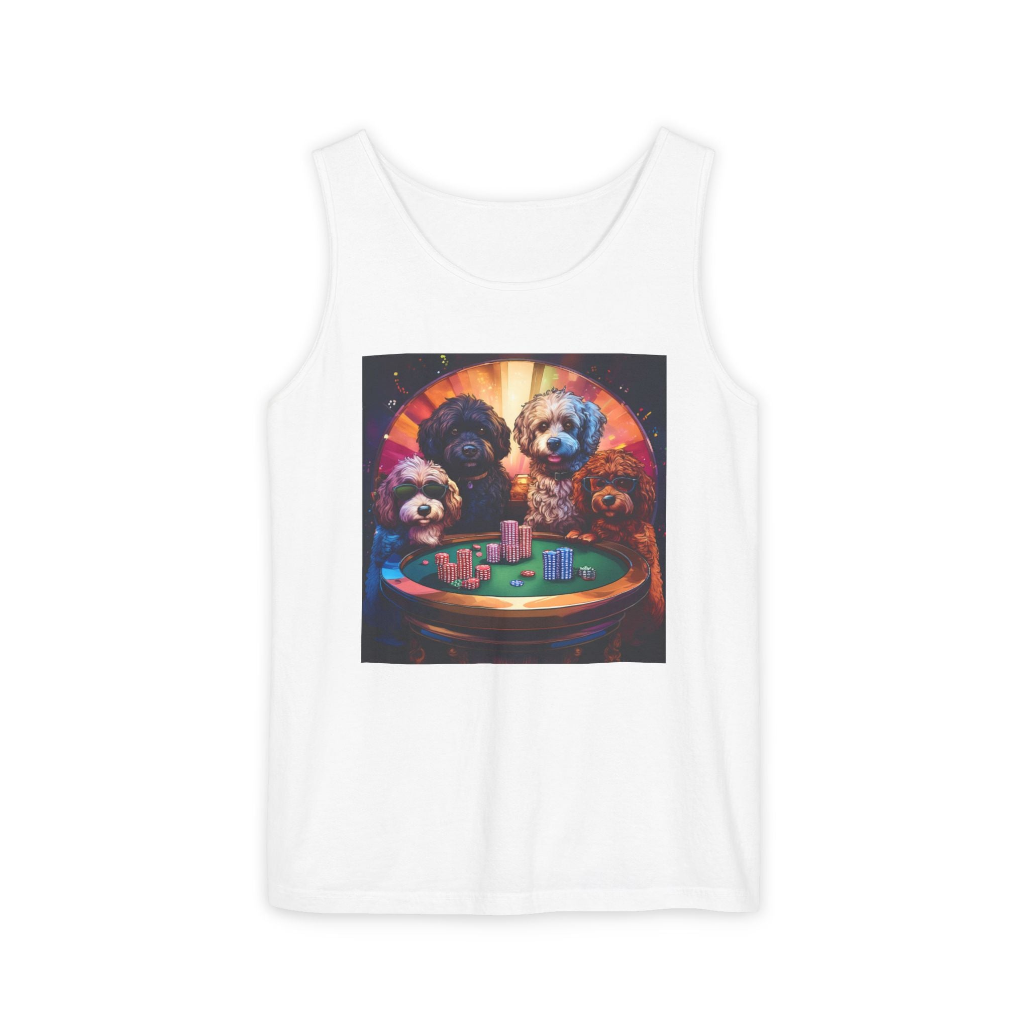 Doodle Poker Game Tank Top