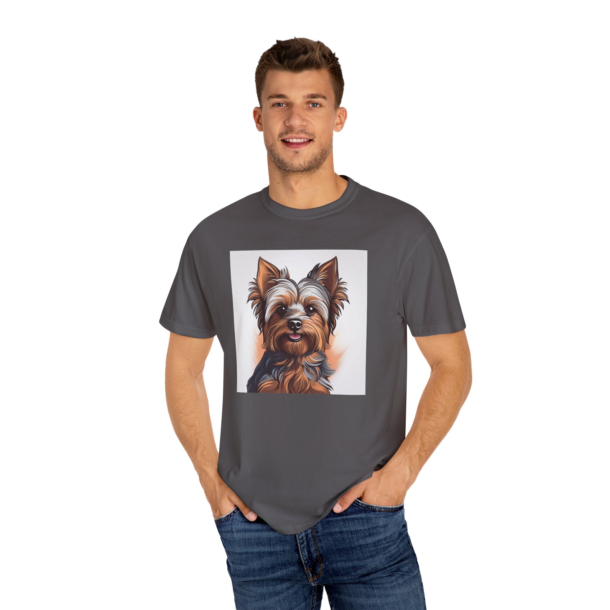 Yorkie Unisex Garment-Dyed T-shirt