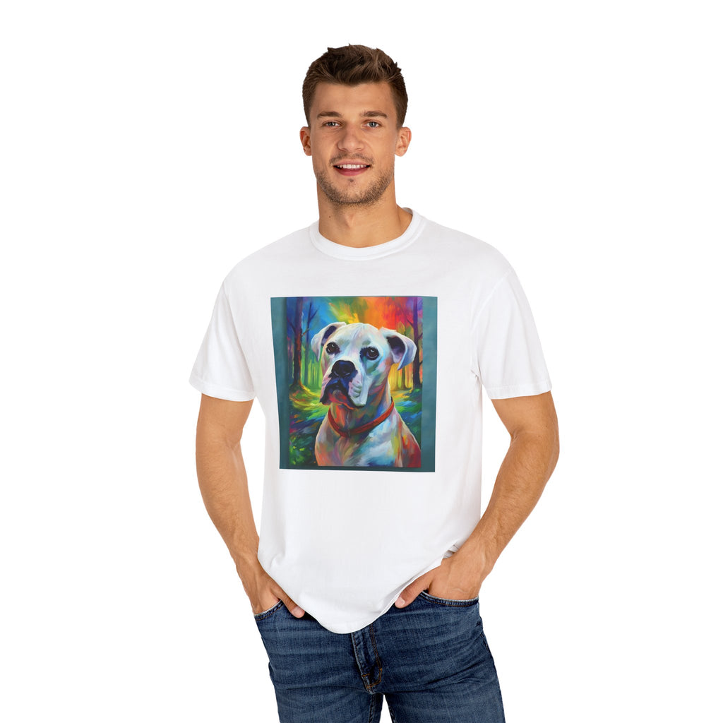 Boxer Rainbow Sky Unisex Garment-Dyed T-shirt
