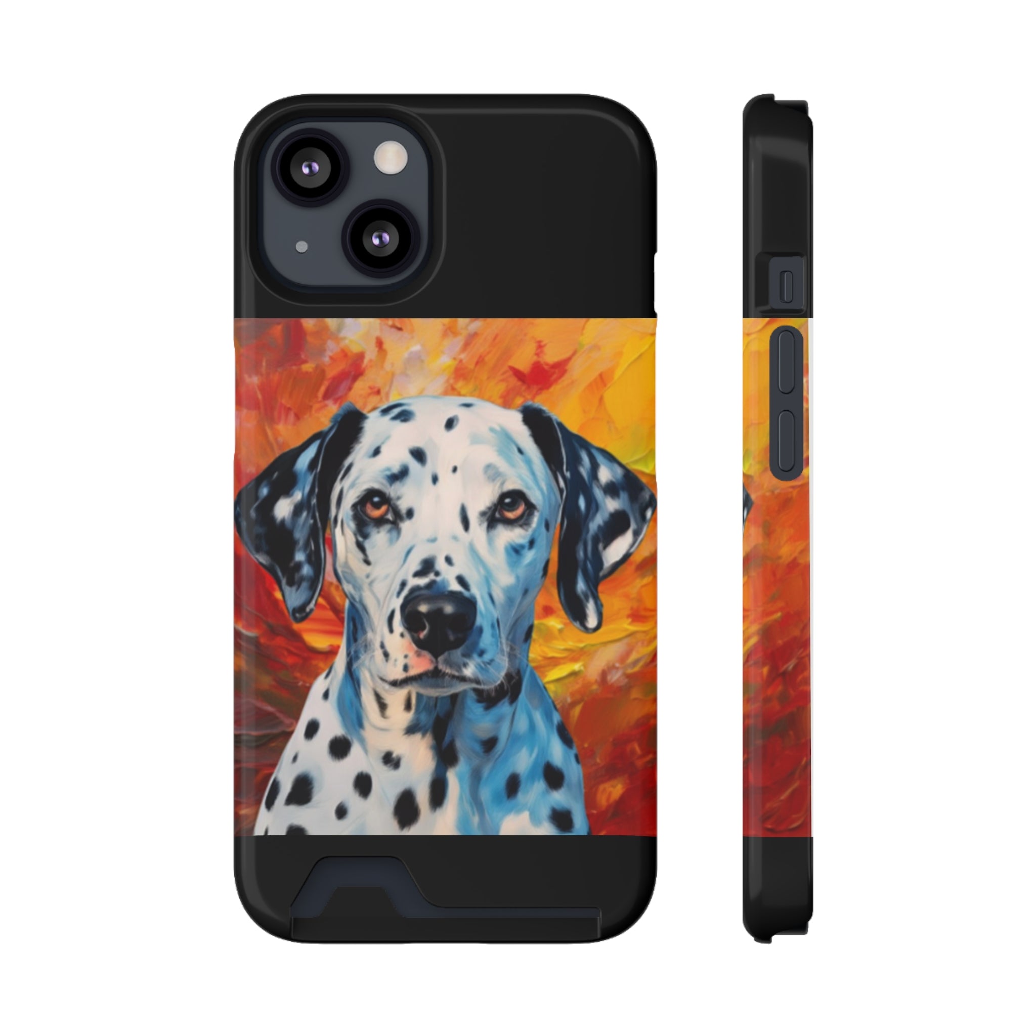 Dalmation Phone Case with Card Holder