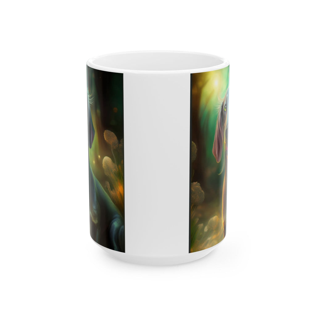 Silver Grey Dachshund Mug, (11oz, 15oz)