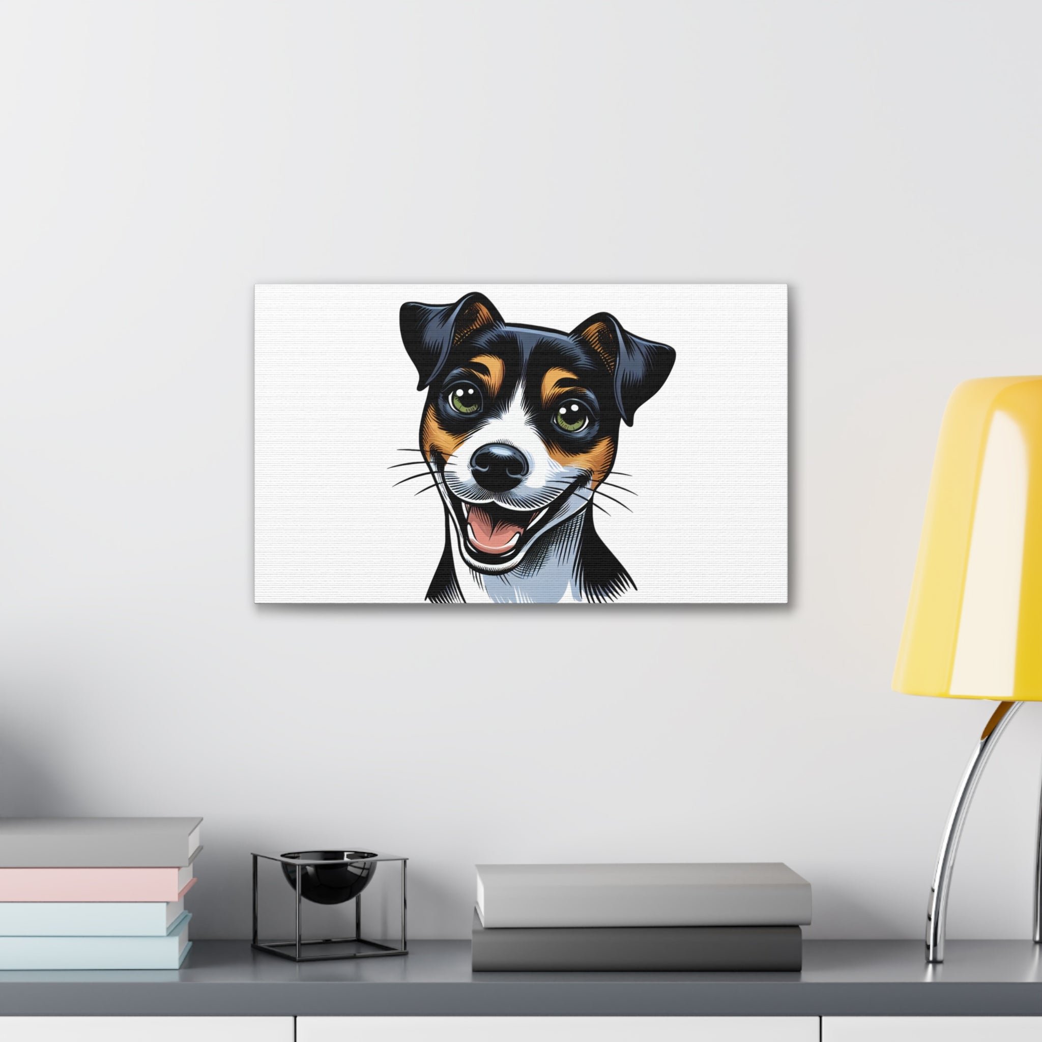 Jack Russel Canvas Stretched, 0.75"