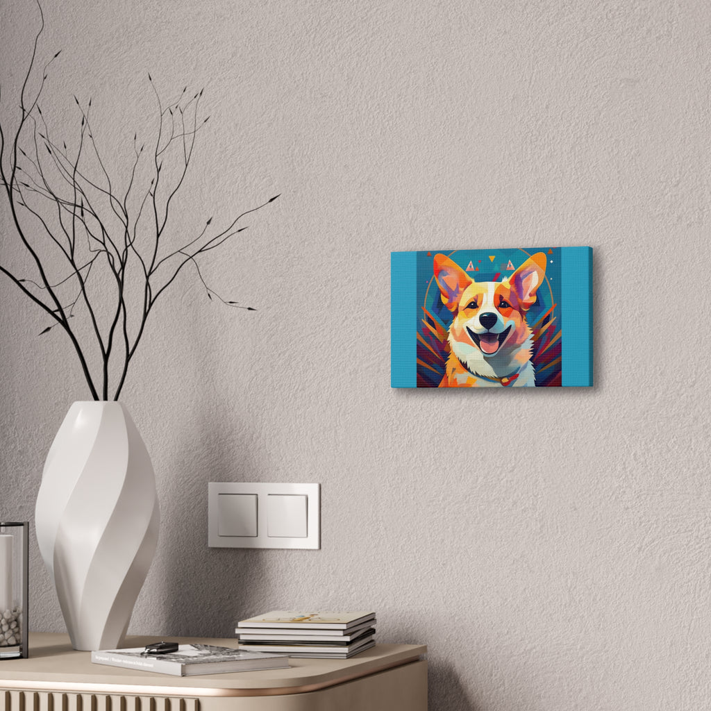 Corgi Canvas Painting
