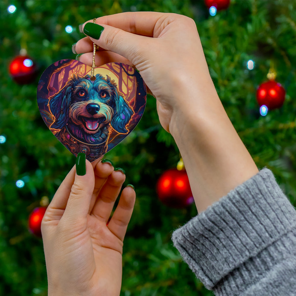 Steampunk Dachshund Ceramic Ornament