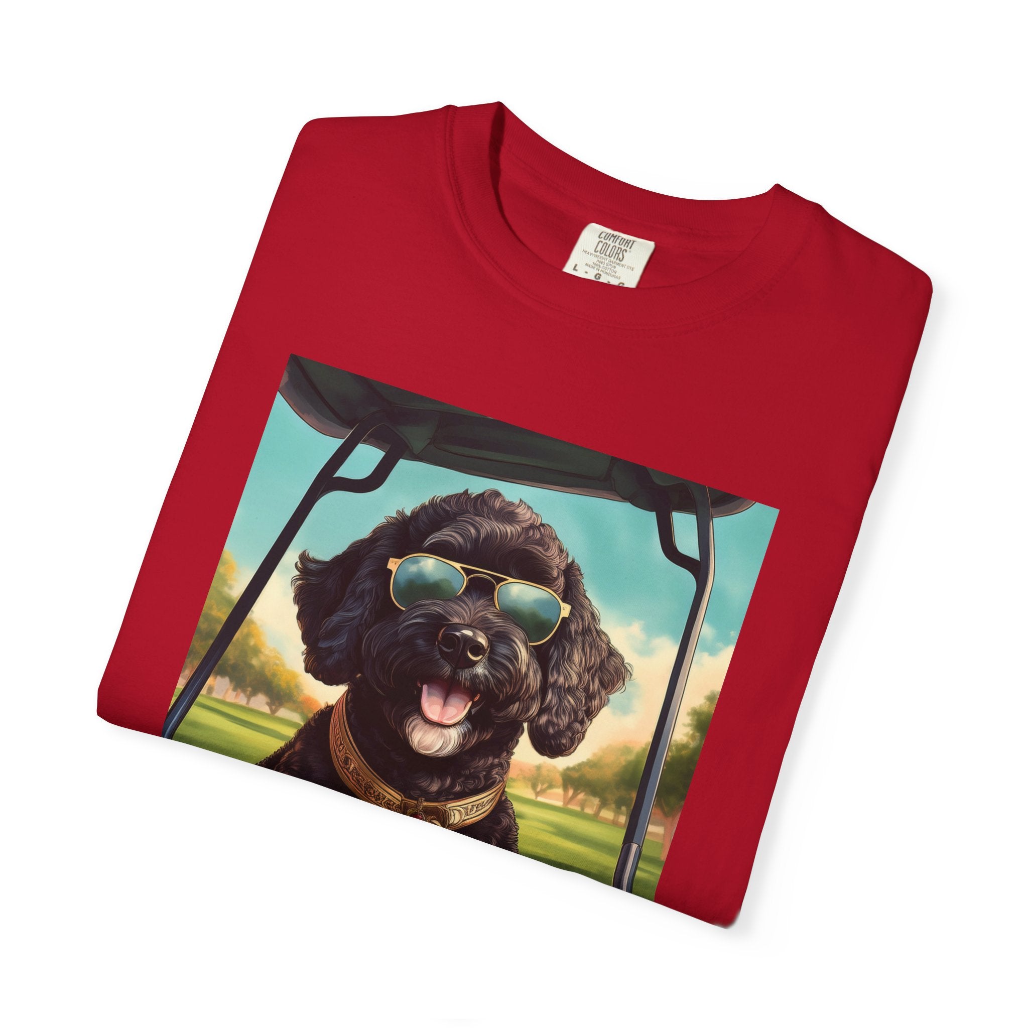 Doodle Golf Cart Unisex Garment-Dyed T-shirt