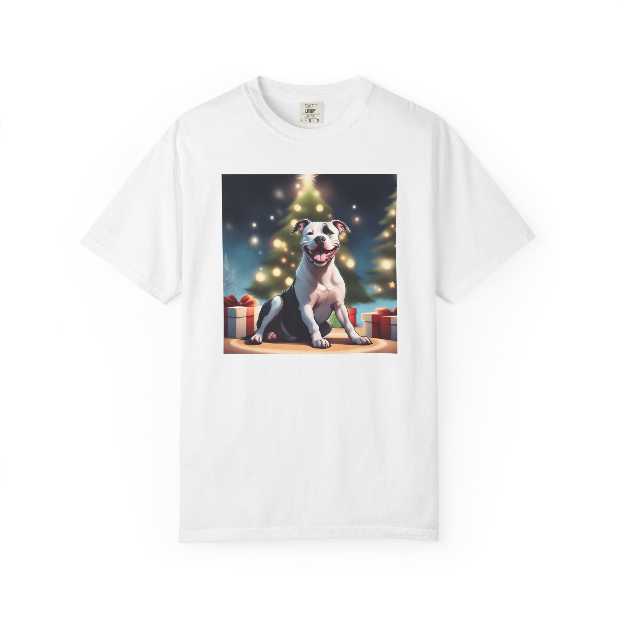 Pit Bull Holiday Unisex Garment-Dyed T-shirt