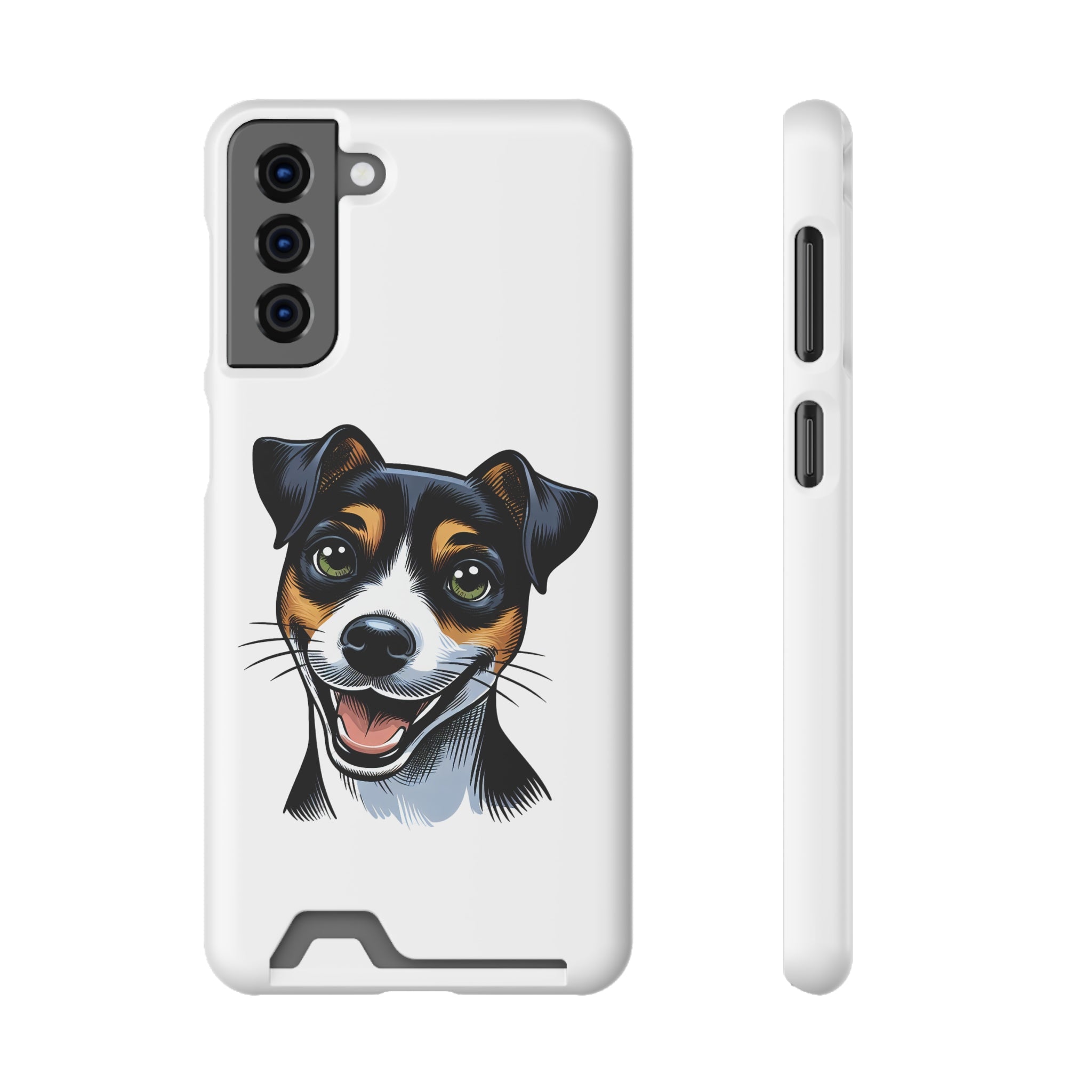 Jack Russel Phone Case with Card Holder