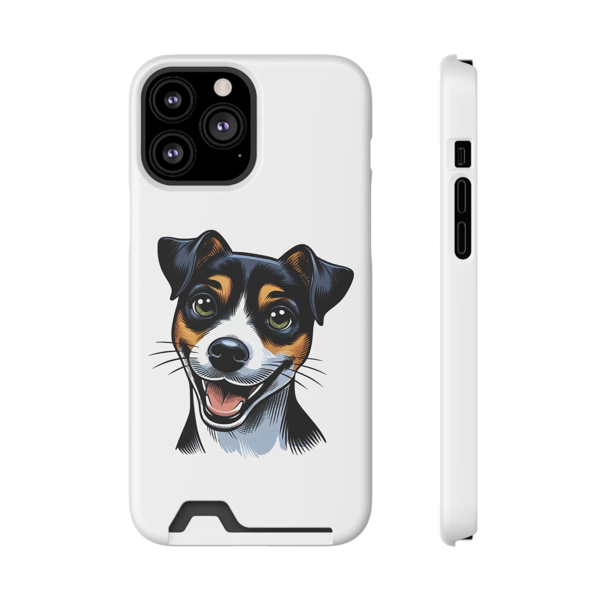 Jack Russel Phone Case with Card Holder