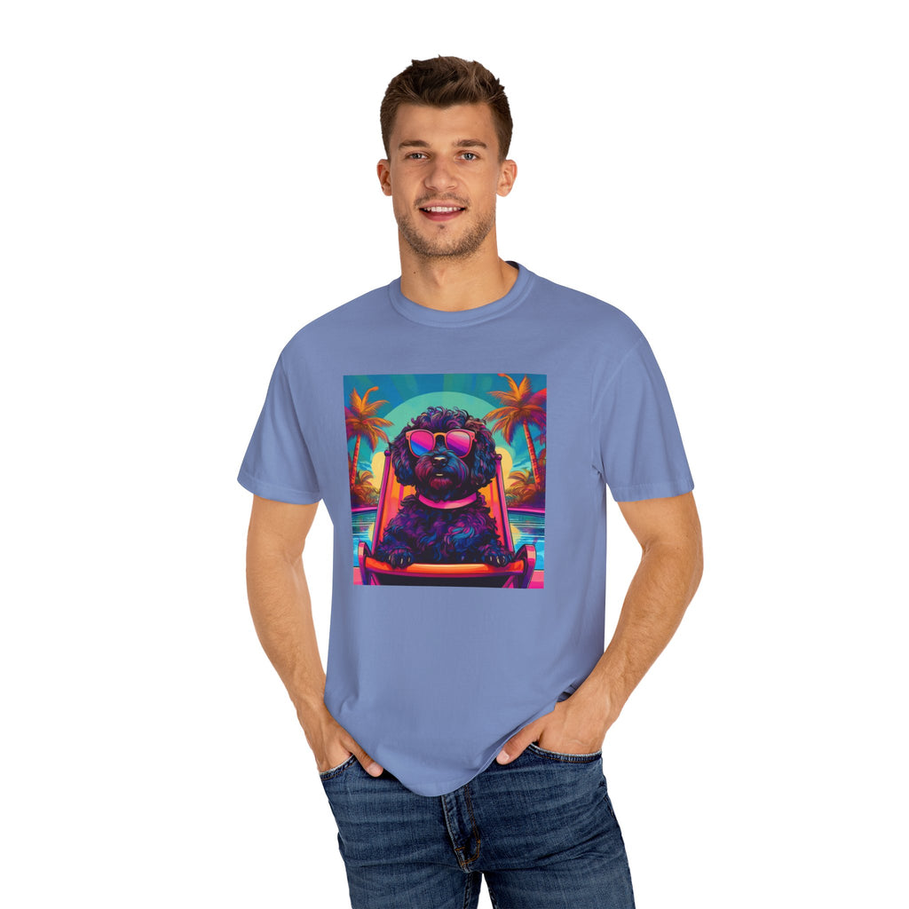 Doodle Poolside Unisex Garment-Dyed T-shirt