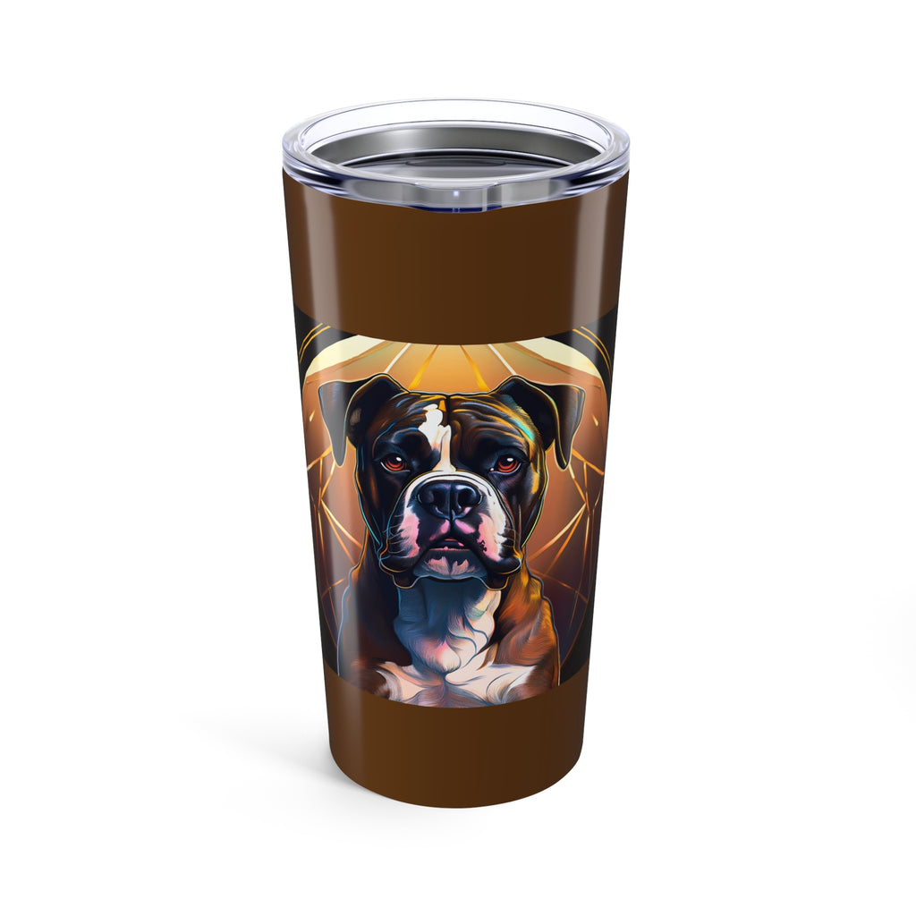 Brindle Gold Boxer Tumbler 20oz