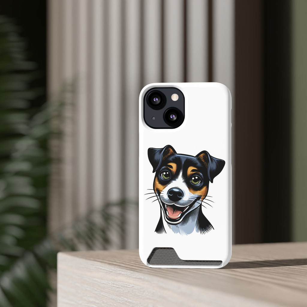 Jack Russel Phone Case with Card Holder