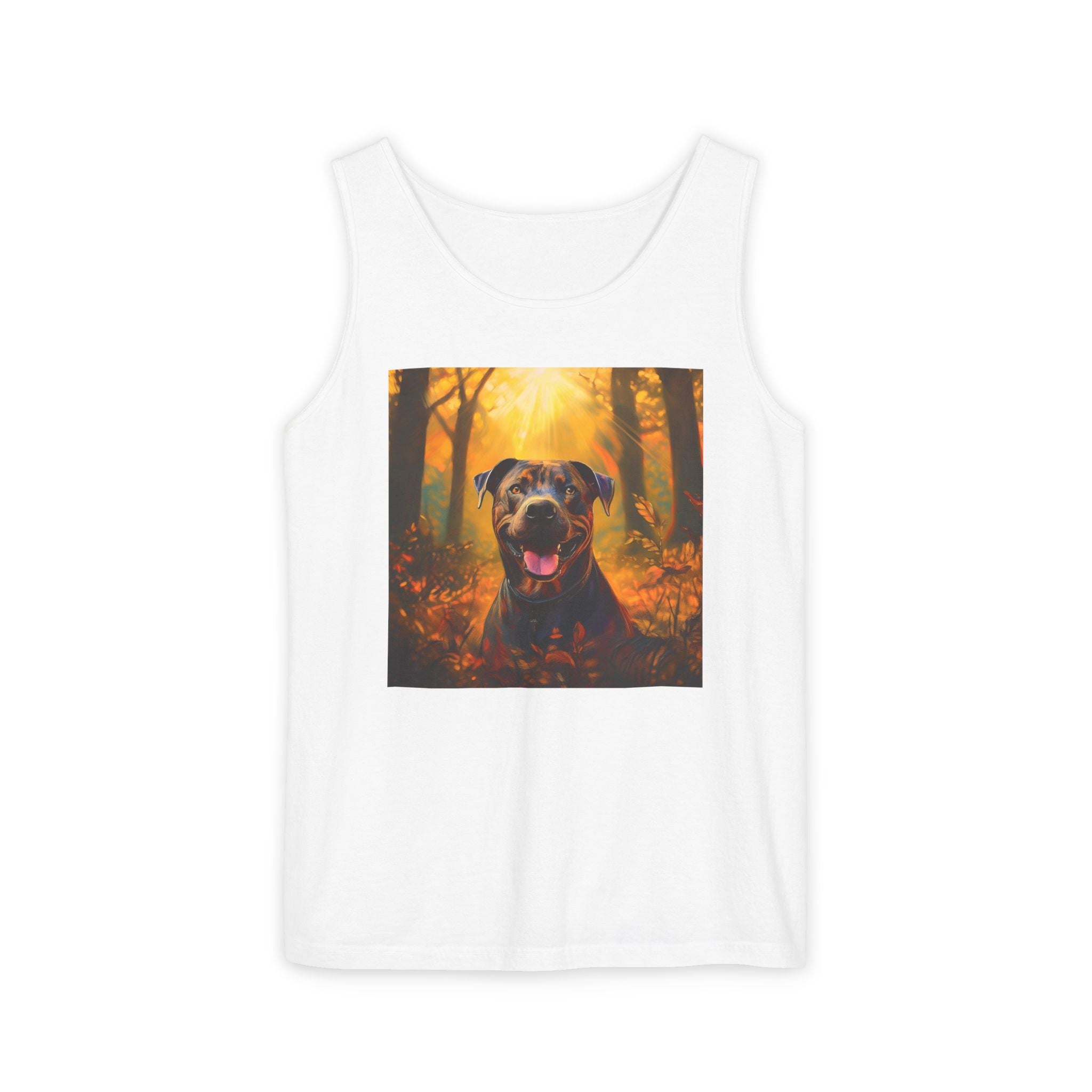 Pit Bull Brindle Autumn Unisex Tank Top